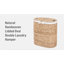 Sustainable Handwoven Double Lidded Oval Hamper Sorter, Water Hyacinth