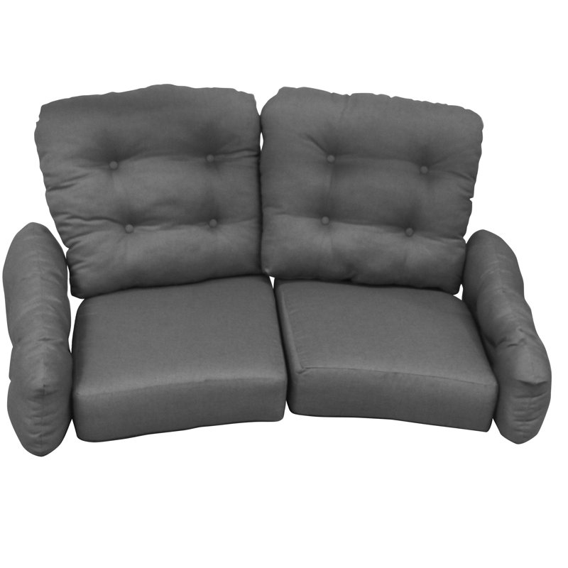 Ussery 68'' Wide Loveseat with Cushions, Rumor Bamboo