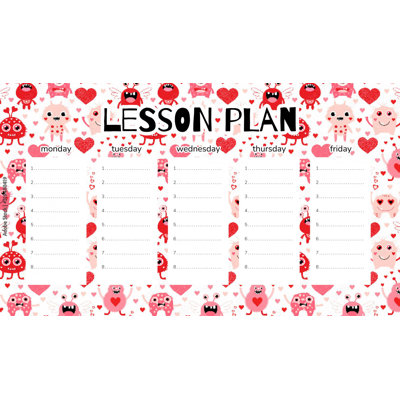 Magnetic Lesson Plan Red Creatures