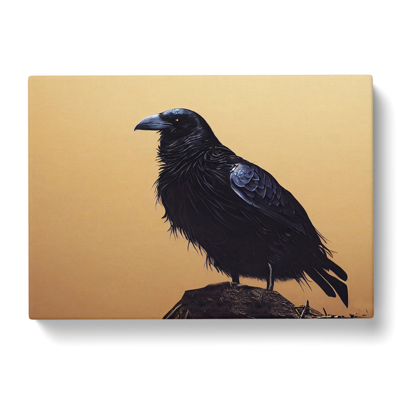 Raven Bird Vol.2 - Wrapped Canvas Painting, 40cm H x 60cm W x 3cm D