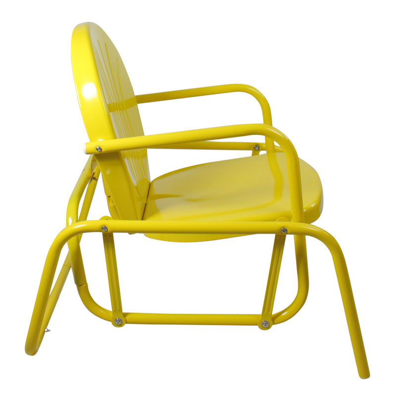 Chaise de patio d'extérieur, Jaune