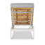 Chaise longue en aluminium / teck Ronan