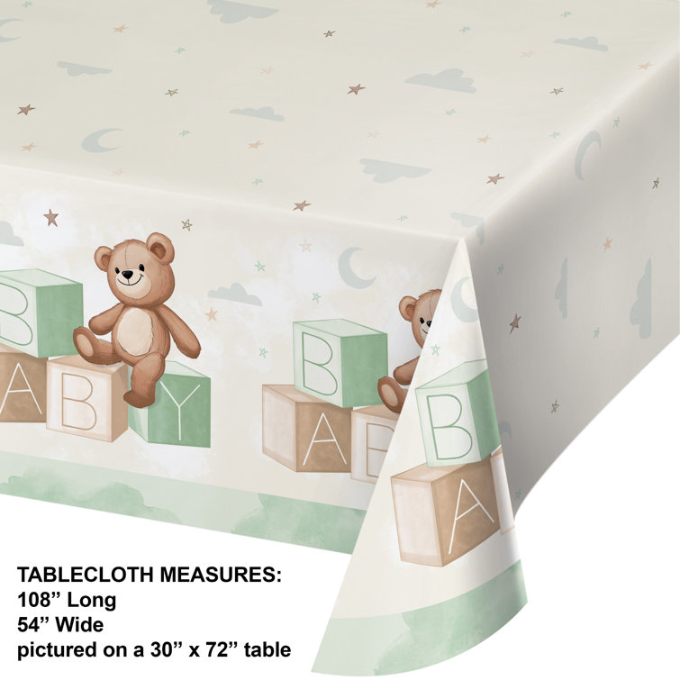 Teddy Bear Paper Tablecloth, 3 ct Creative Converting