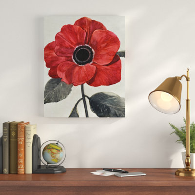 «Graceful Poppy I» par Norman Wyatt Jr., reproduction d'art sur toile tendue