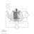 Argon Tableware - Glass Infuser Teapot - 700ml - Clear