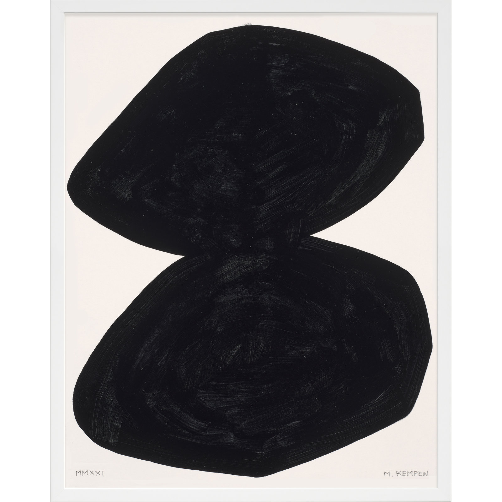 Module On White 2 by Michael Kempen, White, 20" H x 16" W x 1.25" D