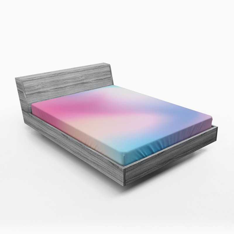 Microfiber Abstract Fitted Sheet, Full Fitted Sheet