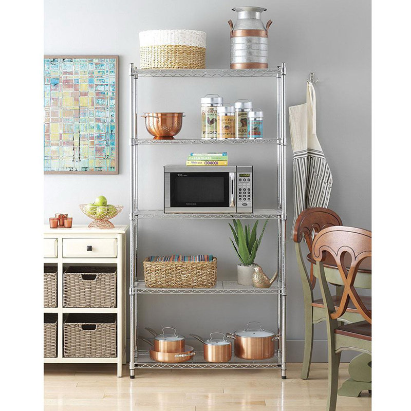 88.9cm W Metal Shelving Unit