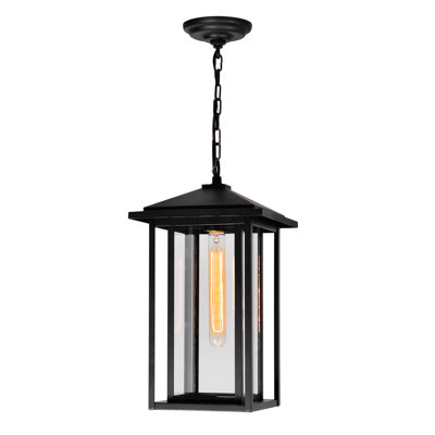 Alenushka Traditional Outdoor 1-Light Hanging Lantern for Patio, Garden, and Front Porch