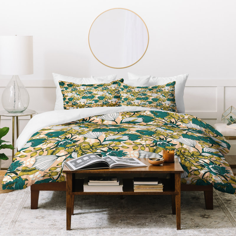 Ensemble de housse de couette tropical marta barragan camarasa, Housse de couette grand et 2 taies d'oreiller stan