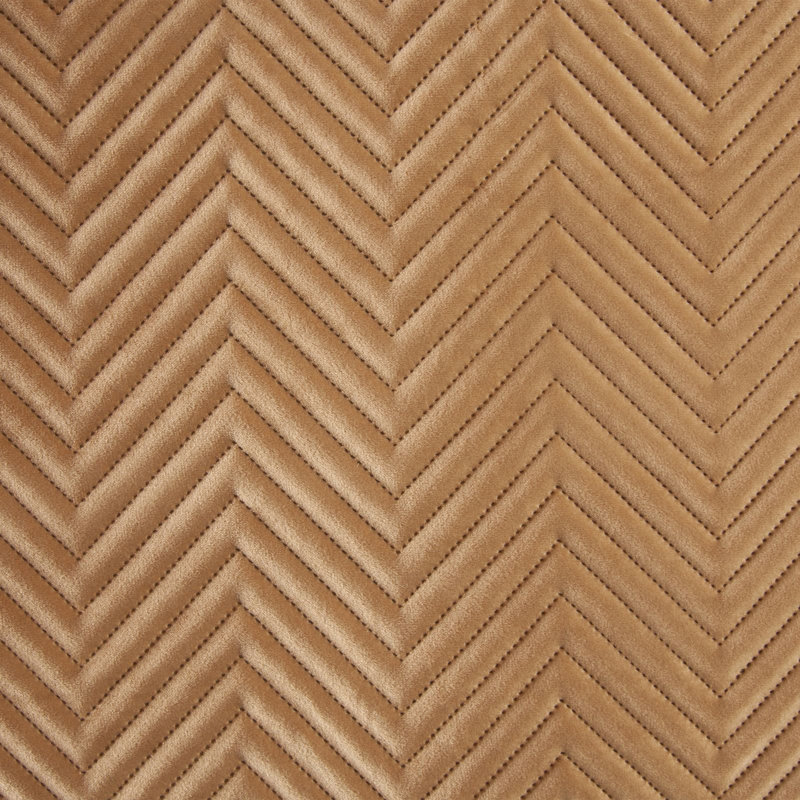 Gatik Polyester Solid Colour Bedspread, W230 x L260cm, Gold