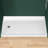 60 In L X 36 In W ADA Single Low Threshold Shower Base With Slope Type Threshold, Three Flange Shower Pan Non-Slip Shower Tray, Matching Glossy Surface Open Design, Wheel Chair Access, Low Profile, White-128706591