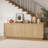 TV Stand for a 75-Inch TV — Mid-Century Modern Entertainment Center with Fluted Doors, Storage, and Cable Management-1194820323