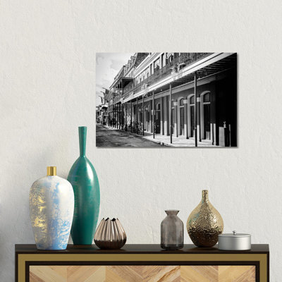 Black NOLA Series - Old Traditional Facades by Philippe Hugonnard - Gallery-Wrapped Canvas Giclée on Canvas
