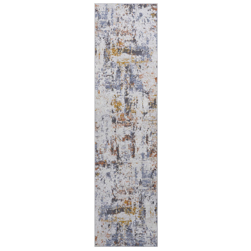 Tapis tissé 2X8 et thème abstrait marine