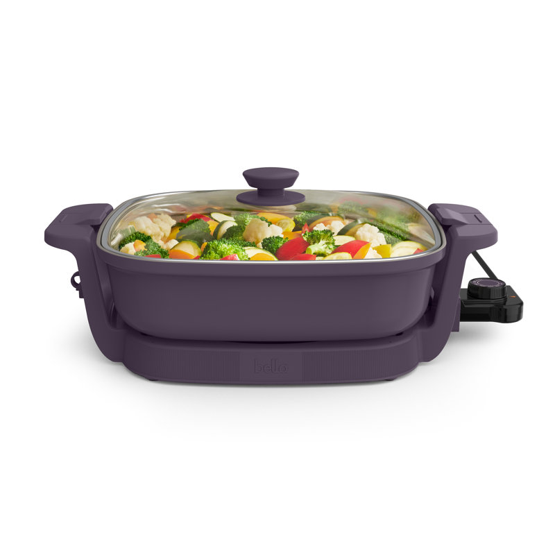 Bella Make And Take Electric Skillet, Plum, Plum