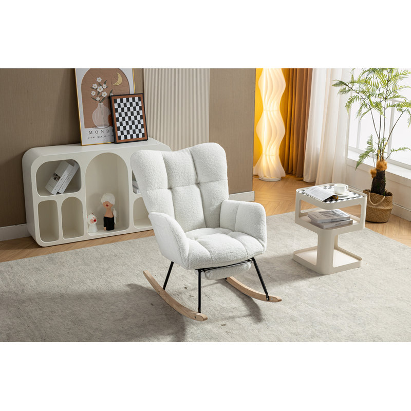 Fauteuil d'appoint 27,6 de large, Ours en peluche ivoire
