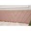 Lit de jour simple rembourré avec lit gigogne, port USB, poches latérales, dossier à motif en V moderne, aucun sommier nécessaire, pour chambre à coucher, chambre d'amis (rose, simple)-1689679533