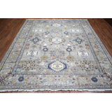 Oushak Collection, Transitional One-of-a-Kind Rectangle 8 X 9'5" Hand Knotted Area Rug