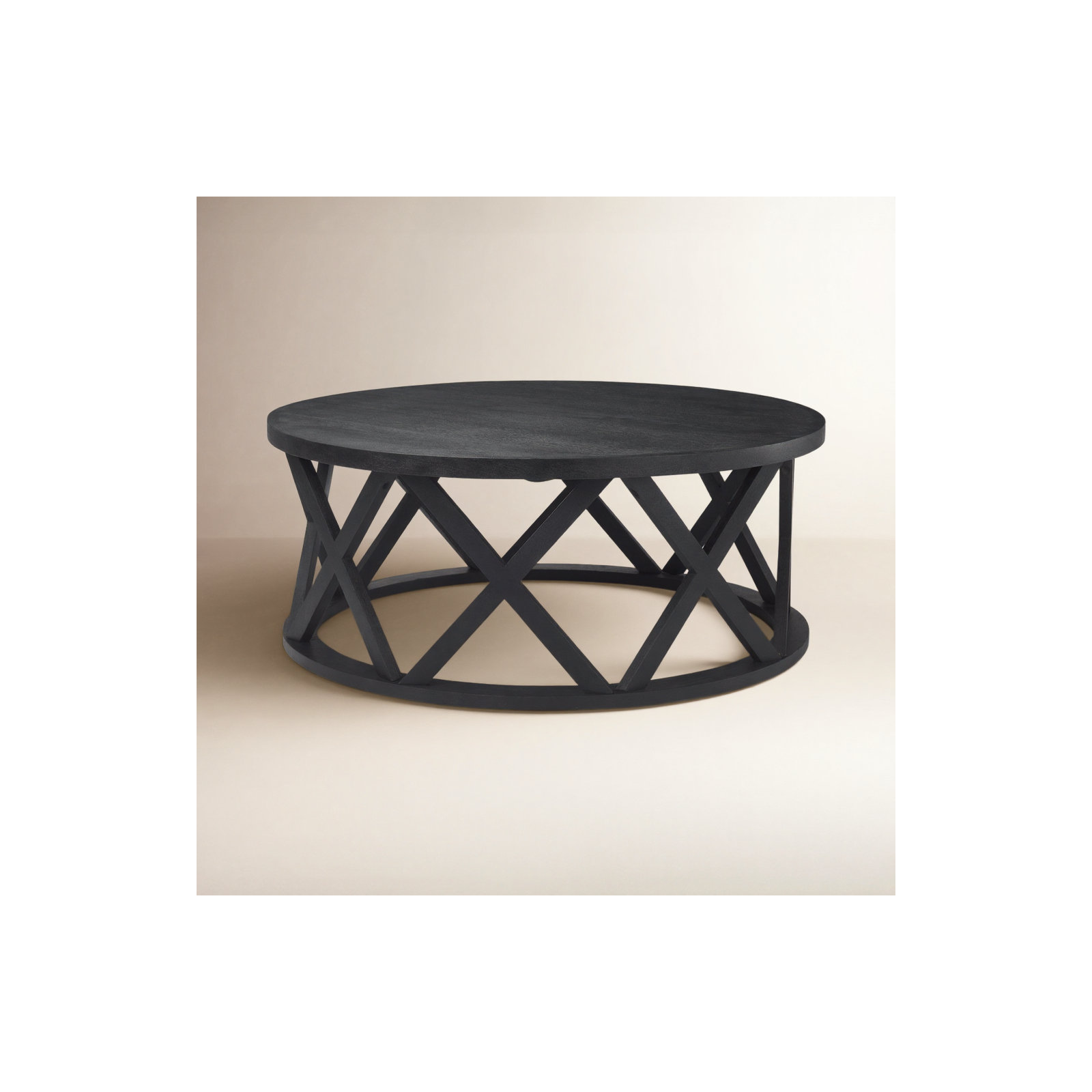 Royale Solid Wood Coffee Table, Black