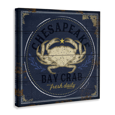 Fresh Crab Chesapeake Bay Canvas Wall Art, design by Jennifer Pugh