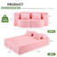 Grand canapé-lit pliable grand format - canapé-lit futon moelleux avec mousse haute densité, canapé-lit convertible, fausse fourrure douce, parfait pour le salon, la chambre à coucher et la chambre d'amis