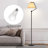 Arched Floor Lamp With Remote Control And Bulb Included