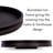 BirdRock Home Wooden Lazy Susan Turntable with Burnished Iron Accents - 18" Large (Black)