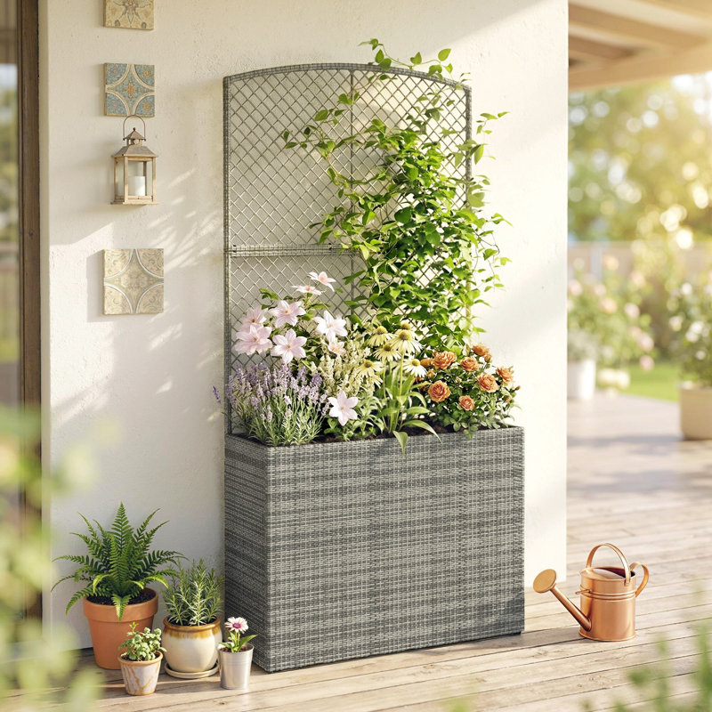 Planter, Dark Grey
