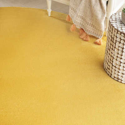 Tapis jaune uni Mullican Sandy