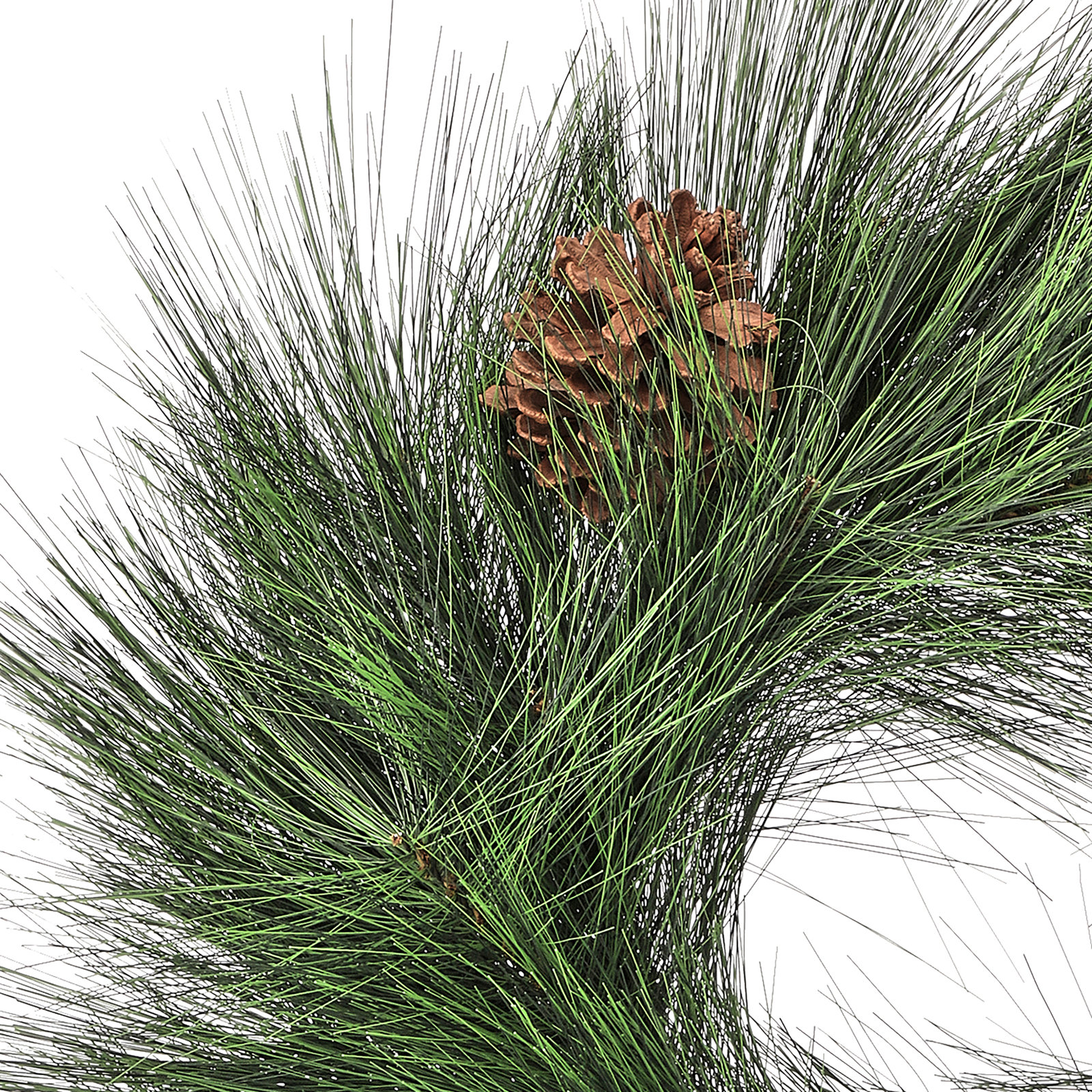 24" Horsetail Pine Wreath With  Pinecones