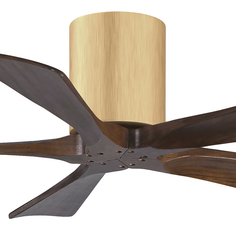 Ventilateur à pales encastré 5 pales Irene, 42", Naturel, Ton noyer