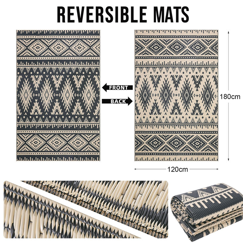 Geometric Shapes Area Rug, Rectangle 120 x 180 cm