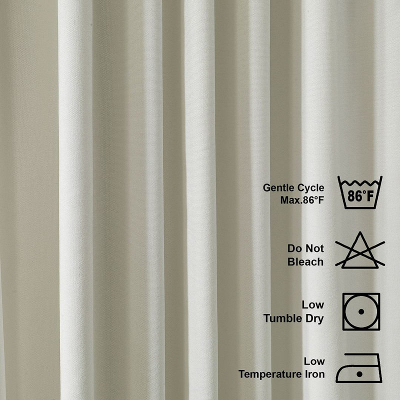 Room Darkening Single Curtain Panel, Ecru, 190cm Width x 295cm Drop