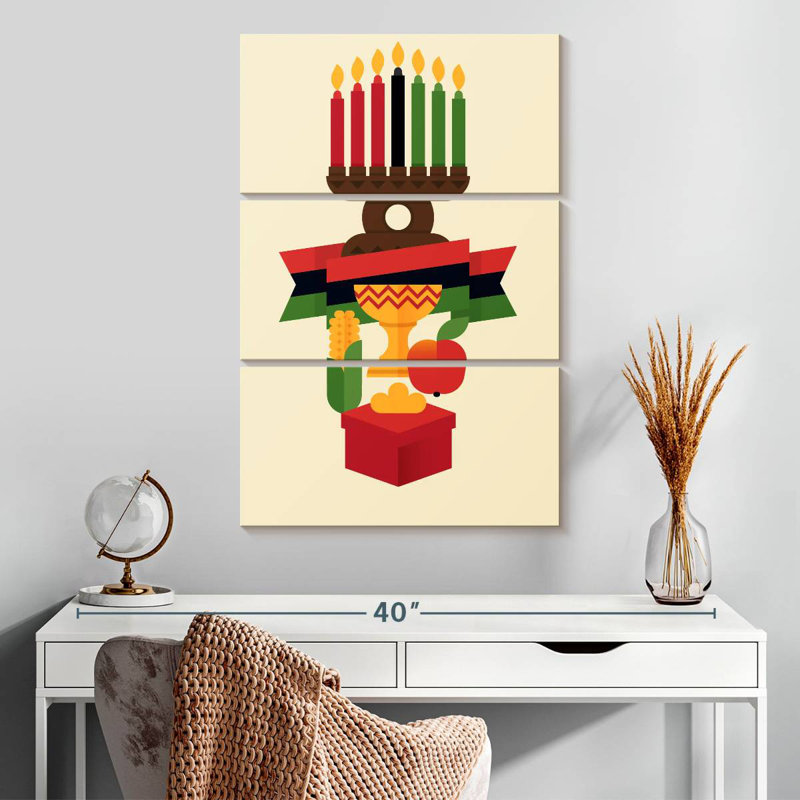 Célébration du Kwanzaa africain Lelend, H 32 po x l 20 po
