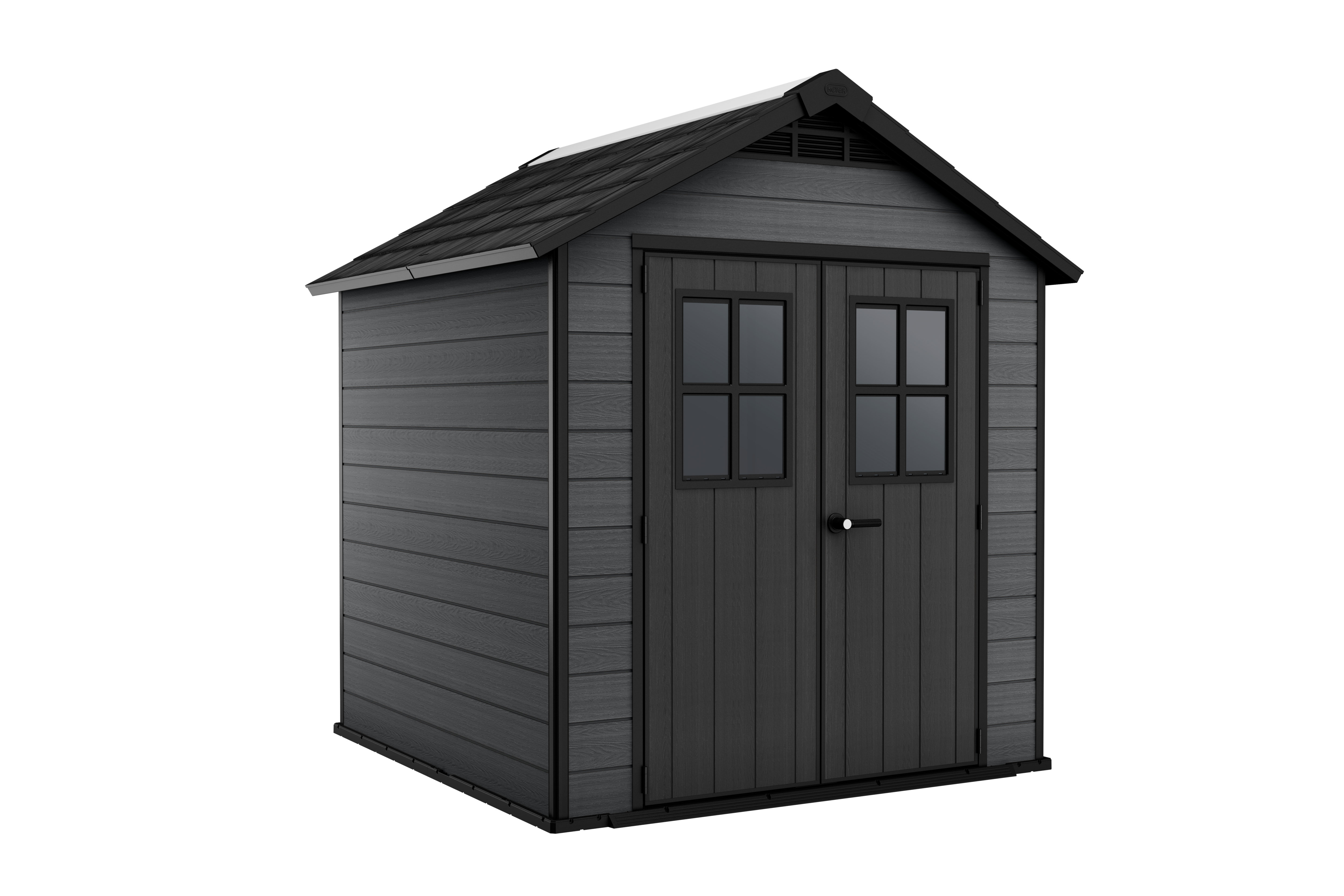 Keter Newton 7.5x7 ft. Durable Resin Outdoor Storage Shed With Floor