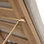 Méridiennes de patio en bois d'acacia avec dossiers réglables et coussins Alance-1381559924