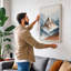 Mountain at Dusk Scandinavian - Wrapped Canvas-1529295946-1529295942