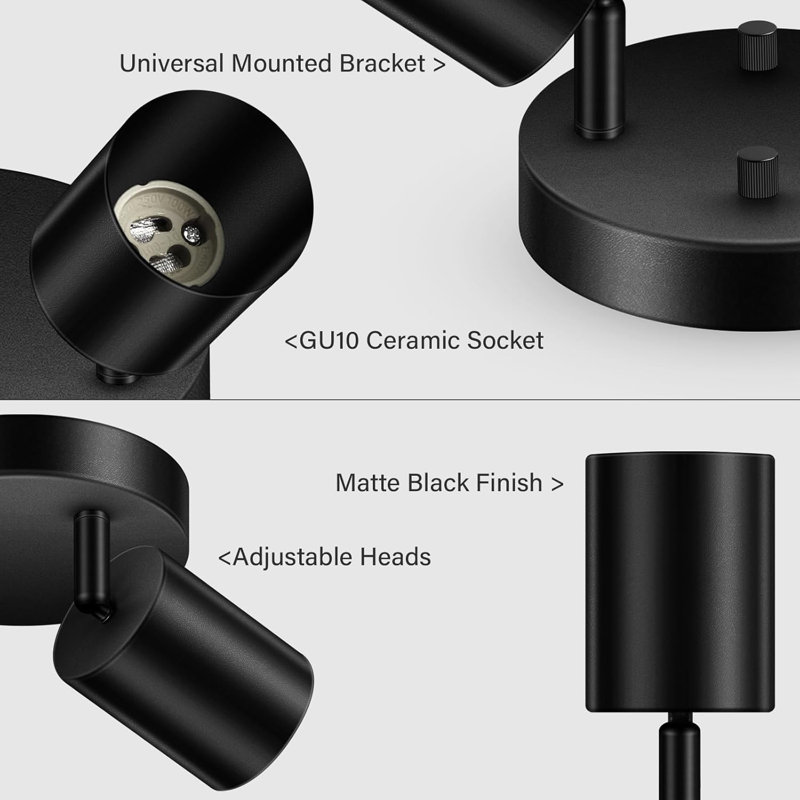 2 Light Track Lighting Kit