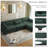 Maelina 4 - Piece Upholstered Hunter Green Corduroy Modular Sectional Sofa with Pillow Back and Removable Ottoman-107665254