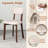 5-Piece Dining Table Set for 4 Farmhouse Wooden Table & 4 Upholstered Chairs