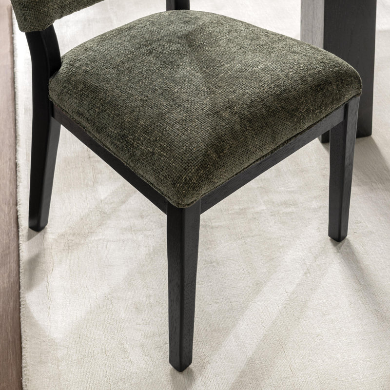 Arima Upholstered Dining Chair, Winter Fir, Black