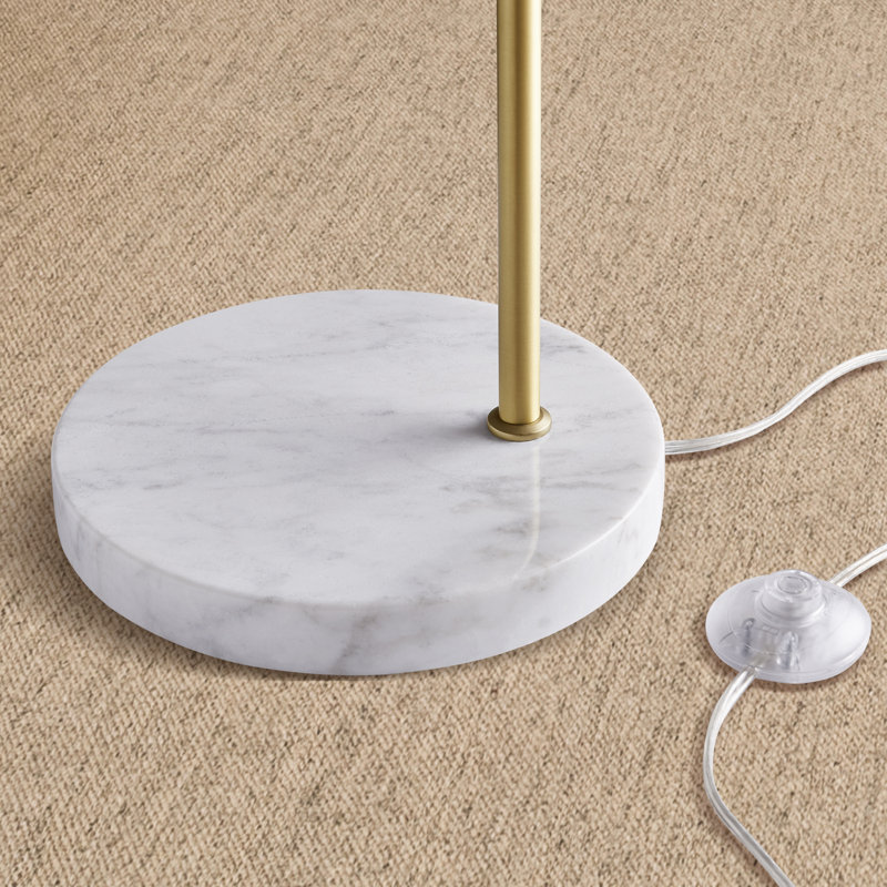 Hogle 62.2" Brass Arched Floor Lamp