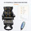 Fauteuil inclinable confortable avec repose-pieds et multiples points de vibration pour une détente ultime-948859403