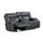 Fuchs Loveseat With Dual Recliners Gray-639699773-639699774