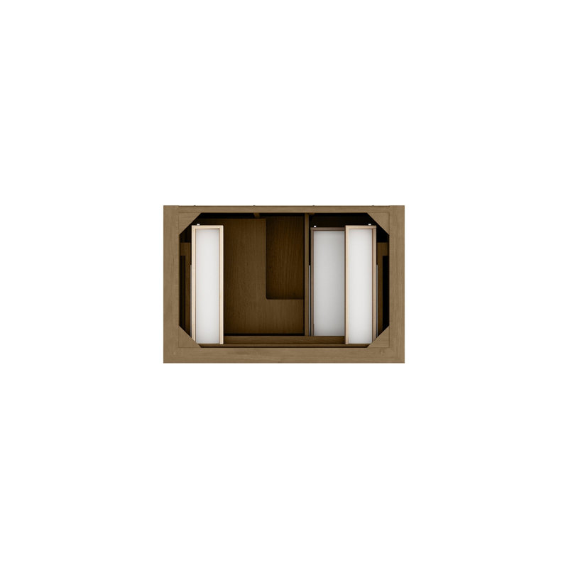 Brookfield 36'' W Single Vanity, Honey Oak, Tajnar Eclos, Widespread