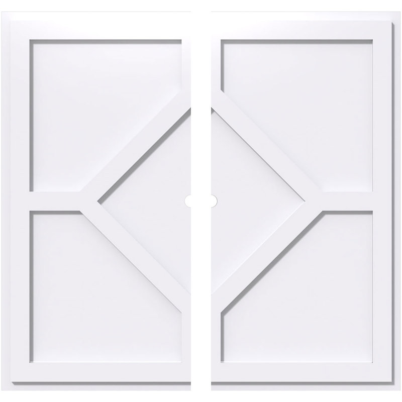 Médaillon de plafond contemporain 36 po x P 1 po x P 12 1/2 po x P 1 po Embry, H 1 po x l 32 po x P 32 po