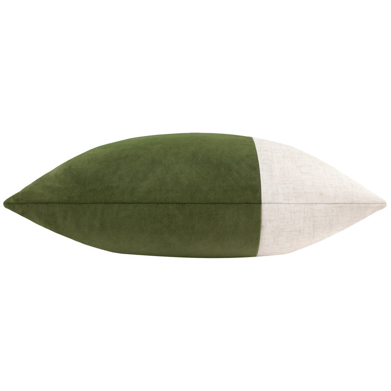Alaistair Square Throw Pillow Cover, Green
