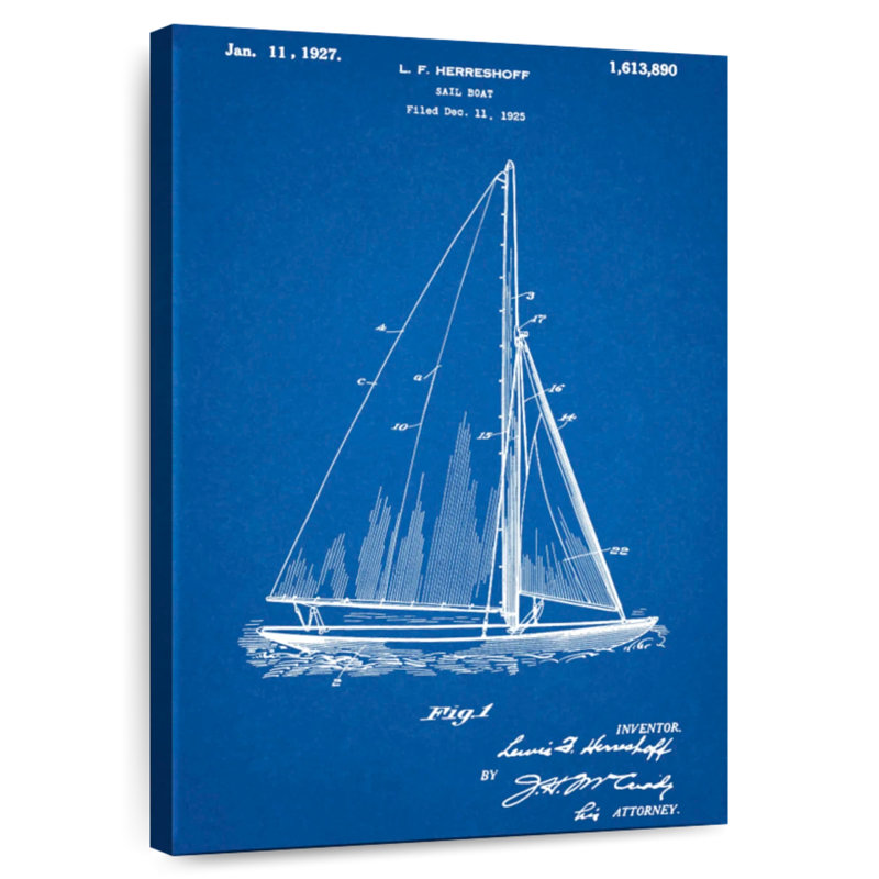 Laelle Herreshoff R 40 Gamecock, voilier de course, H 39 po x l 26 po