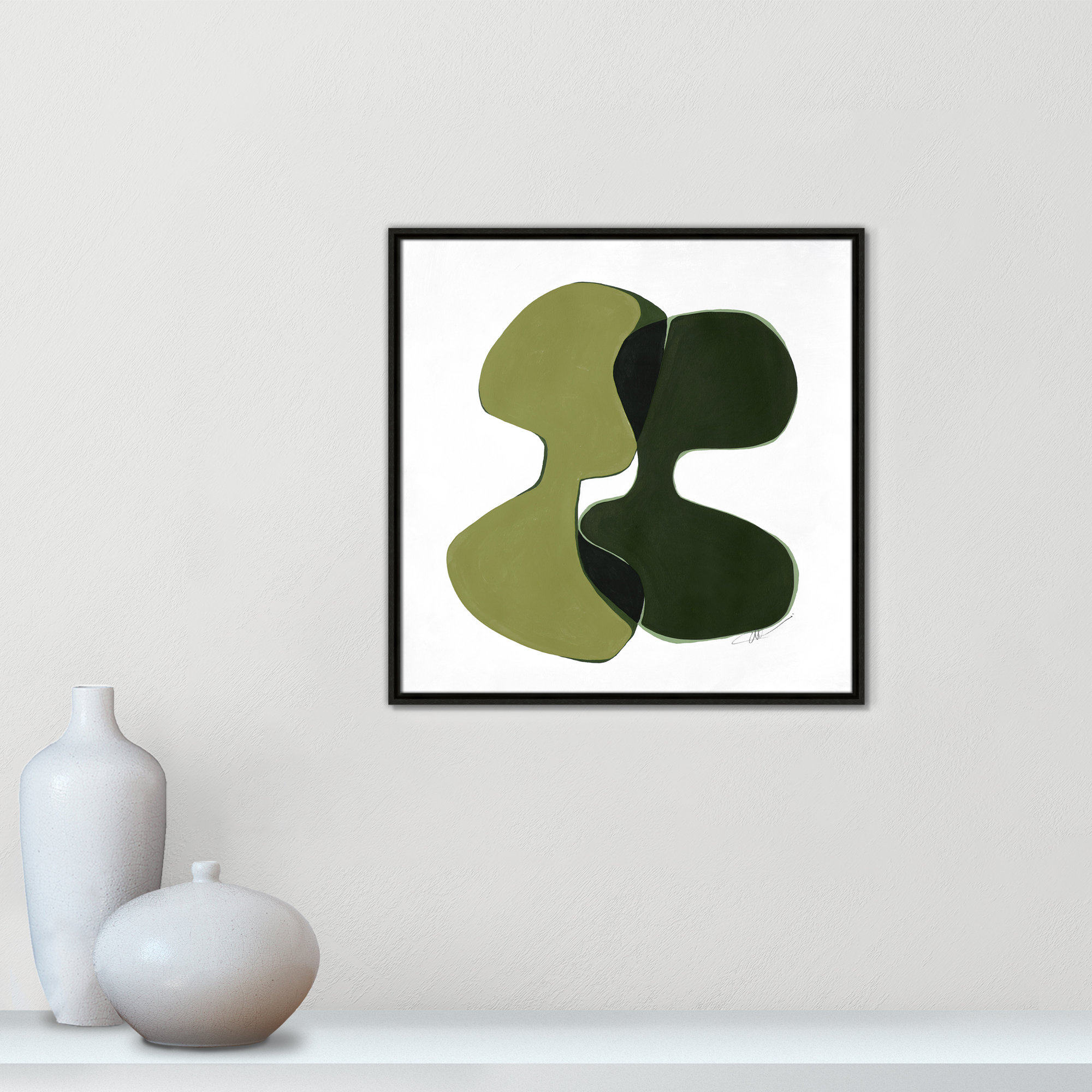 Unity I Print by , 25.5" H x 25.5" W, Espresso